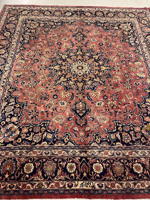 Rug Design: Mashad Persian Rug#: 1299 Rug Size: 9.10 ft x10.9 ft