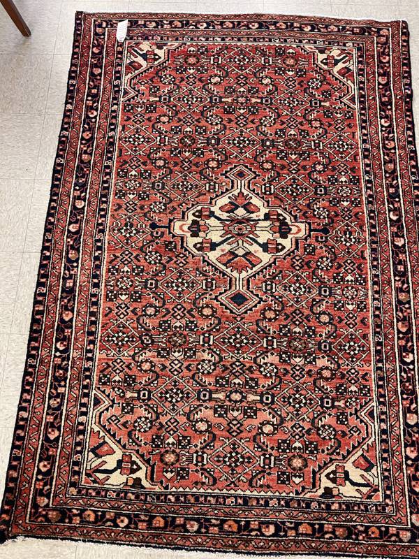 Rug Design: Hamedan Persian Rug#: 1502 Rug Size: 4.6 ft x 6.11 ft