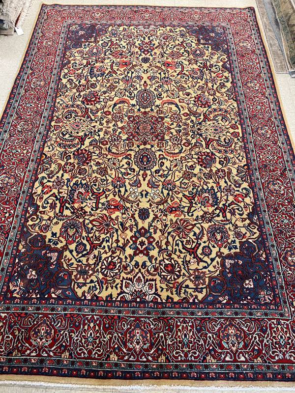 Rug Design: Isfahan Persian  Rug#: 18 Rug Size: 6.11 ft x10.6  ft