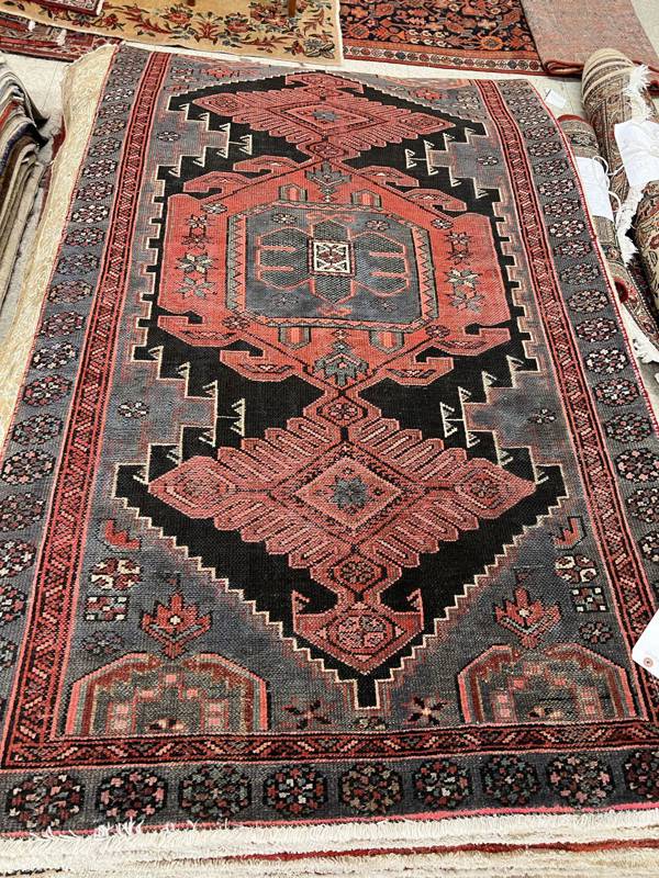 Rug Design: Hamedan Persian Rug#: 2016273 Rug Size: 3.9 ft x 6.8 ft