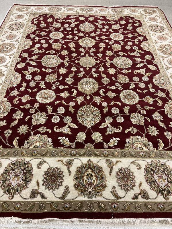 Rug Design: Wool&Silk Kashan India Rug#: 212309 Rug Size: 7.11 ft x10.2  ft
