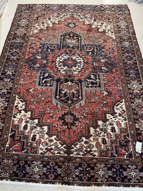 Rug Design: Heriz Persian  Rug#: 2218 Rug Size: 6.10 ft x9.8 ft