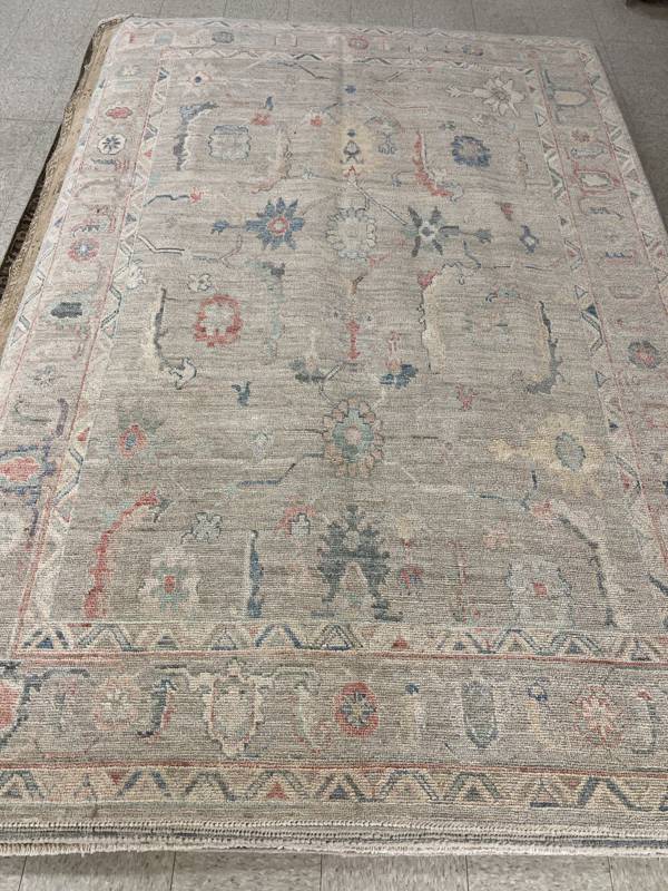 Rug Design: Oushak Pakistan  Rug#: 3393 Rug Size: 6.1 ft x8.11 ft