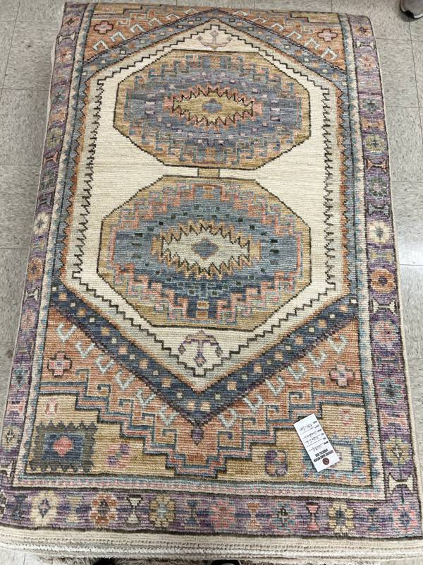 Rug Design: Oushak Pakistan  Rug#: 4049 Rug Size: 3.2 ft x5.6 ft