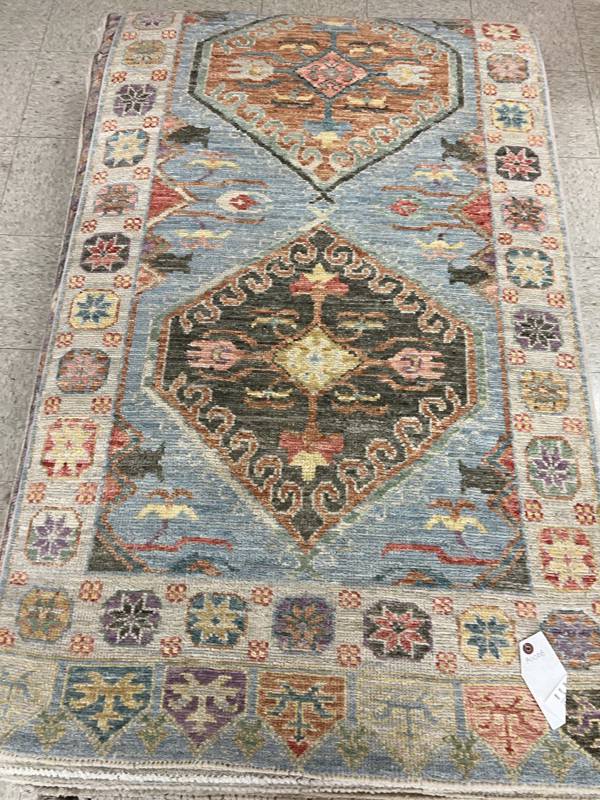Rug Design: Oushak Pakistan  Rug#: 4058 Rug Size: 3 ft x6.1 ft
