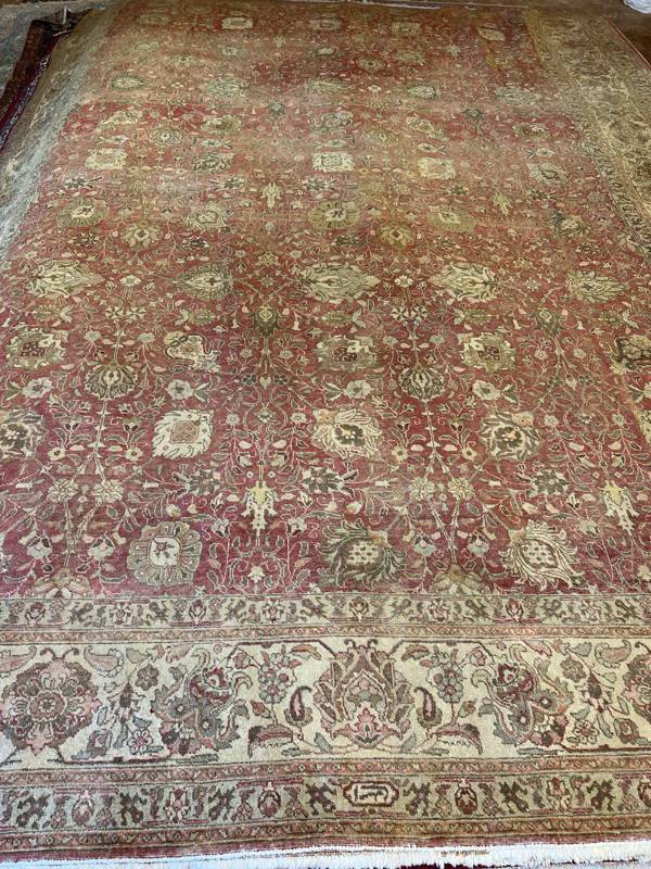 Rug Design: Tabriz Persian  Rug#: 4060 Rug Size: 11.8x17.2 ft