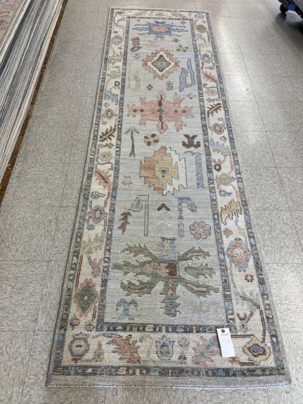 Rug Design: Oushak Pakistan Rug#: 4067 Rug Size: 3 ft x10.11 ft