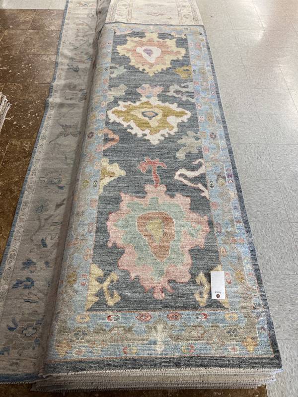 Rug Design: Oushak Pakistan Rug#: 4094 Rug Size: 2.11 ft x8.3 ft