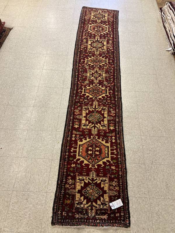 Rug Design: Heriz Persian  Rug#: 5477 Rug Size: 2.2 ft x10.11 ft