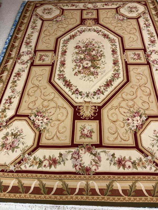 Rug Design: Silk & Wool - Aubousson China  Rug#: 73004  Rug Size: 9 ft x12 ft