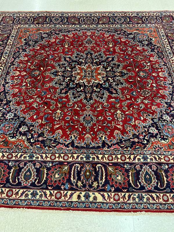 Rug Design: Mashad Persian Rug#: Mo1006 Rug Size: 9.6 ft x 9.6 ft