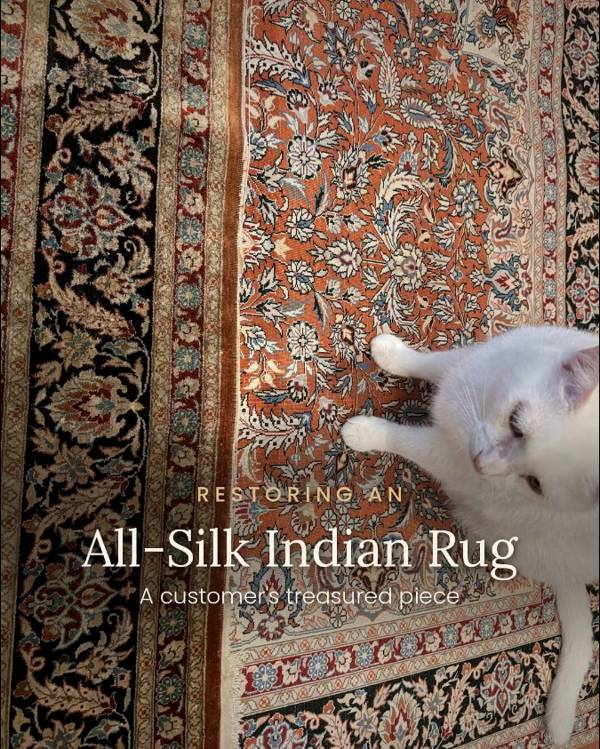 Heriz Silk Rug Repair